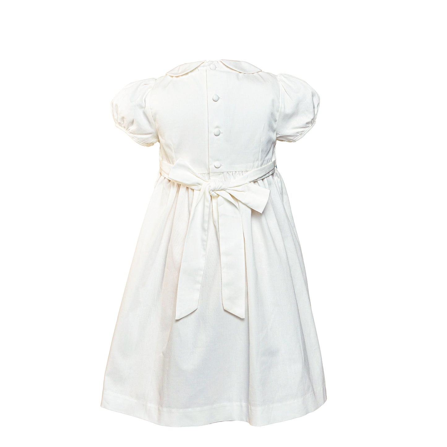 Robe à smocks brodée