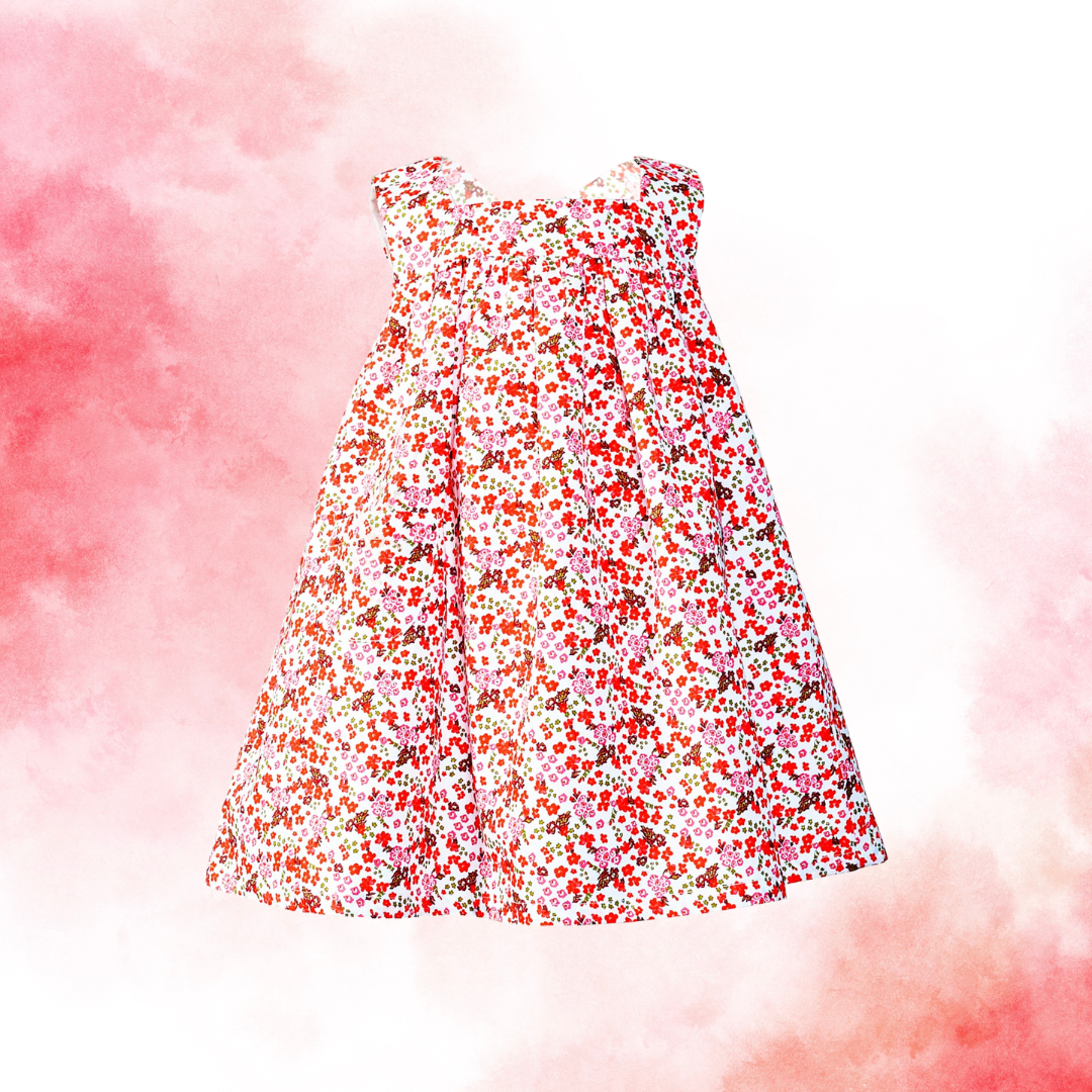 Robe sans manches dos croisés